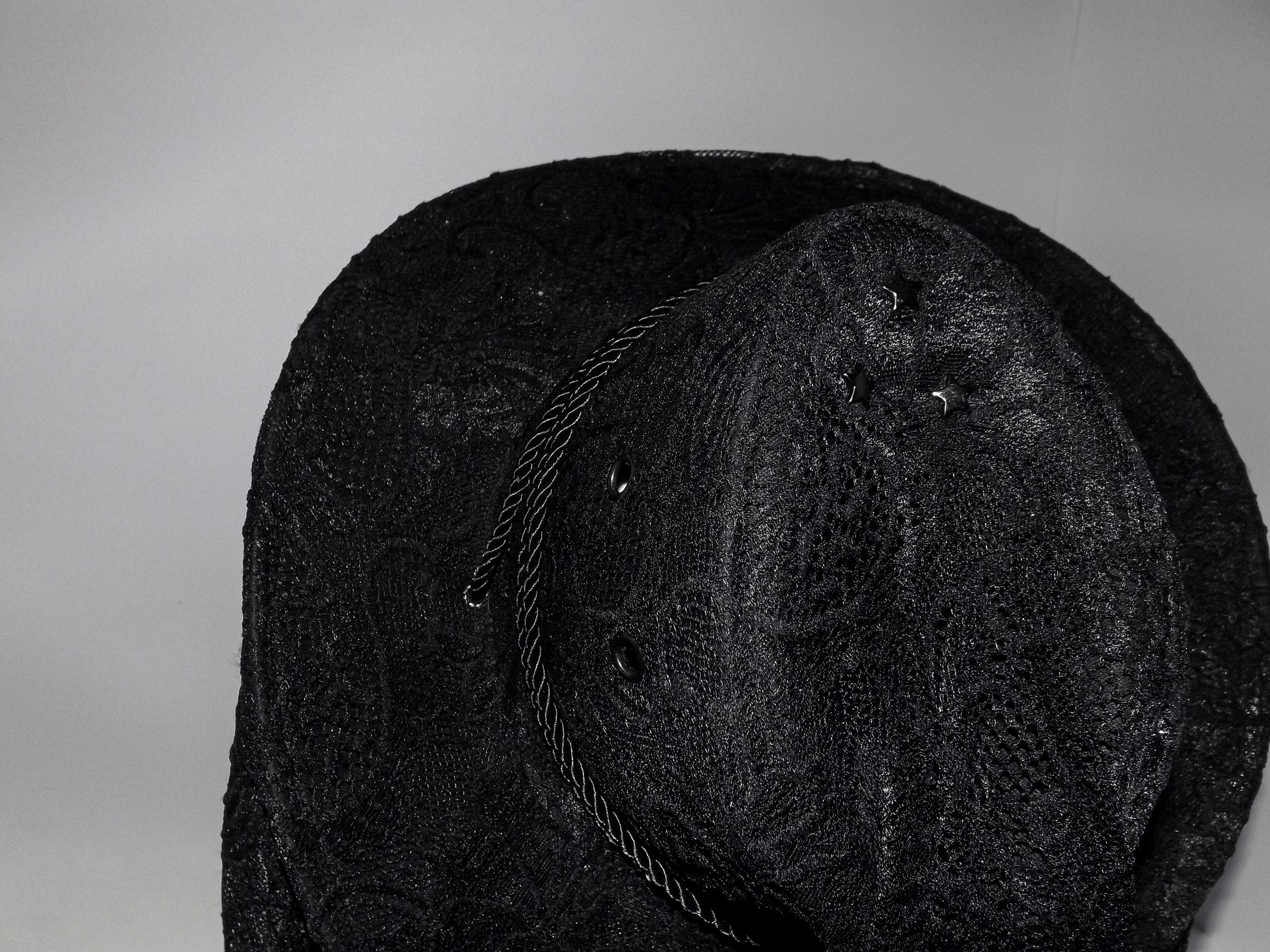 Lace Cowgirl Hat in Black