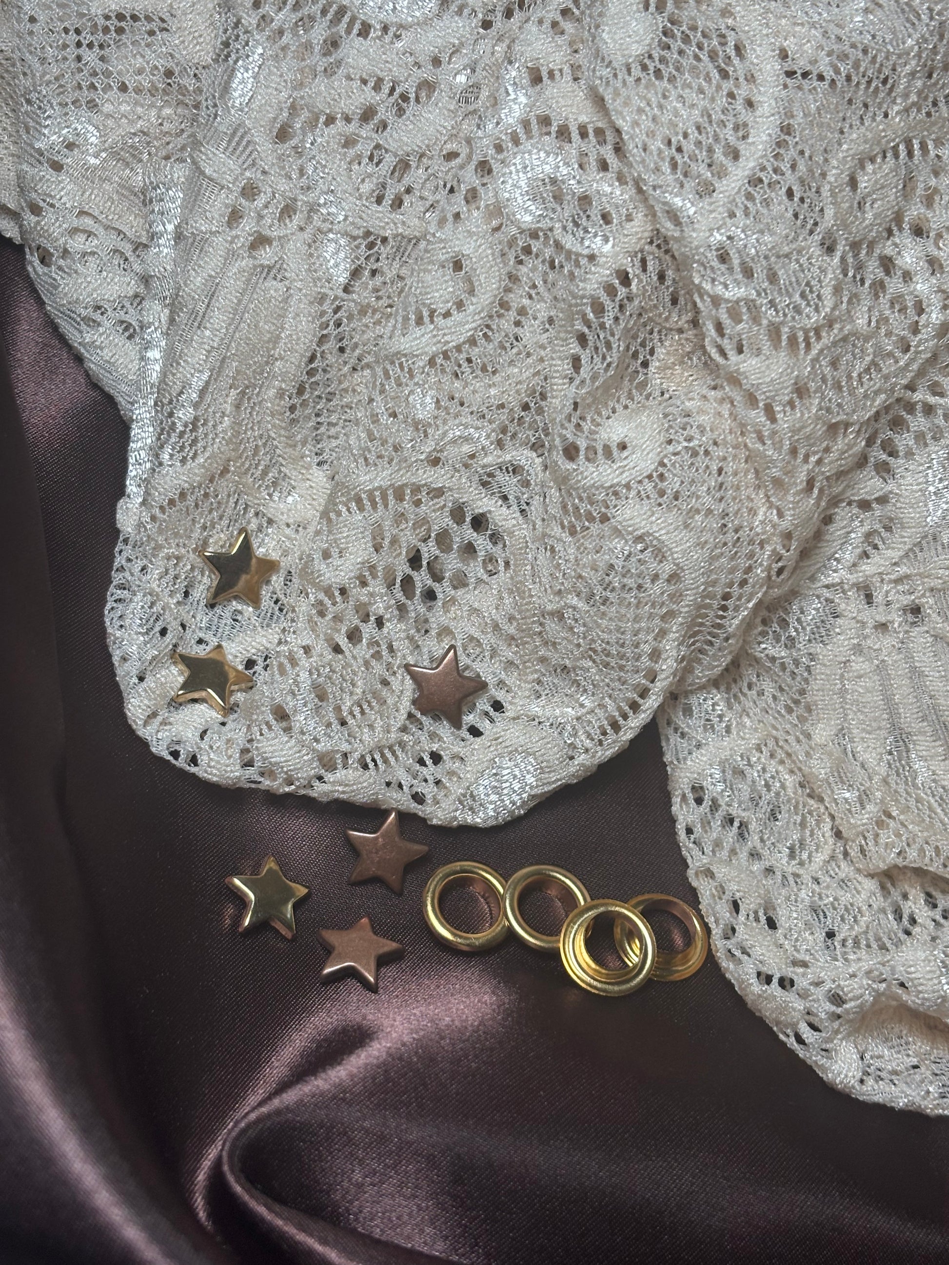 Lace Cowgirl Hat in Cream